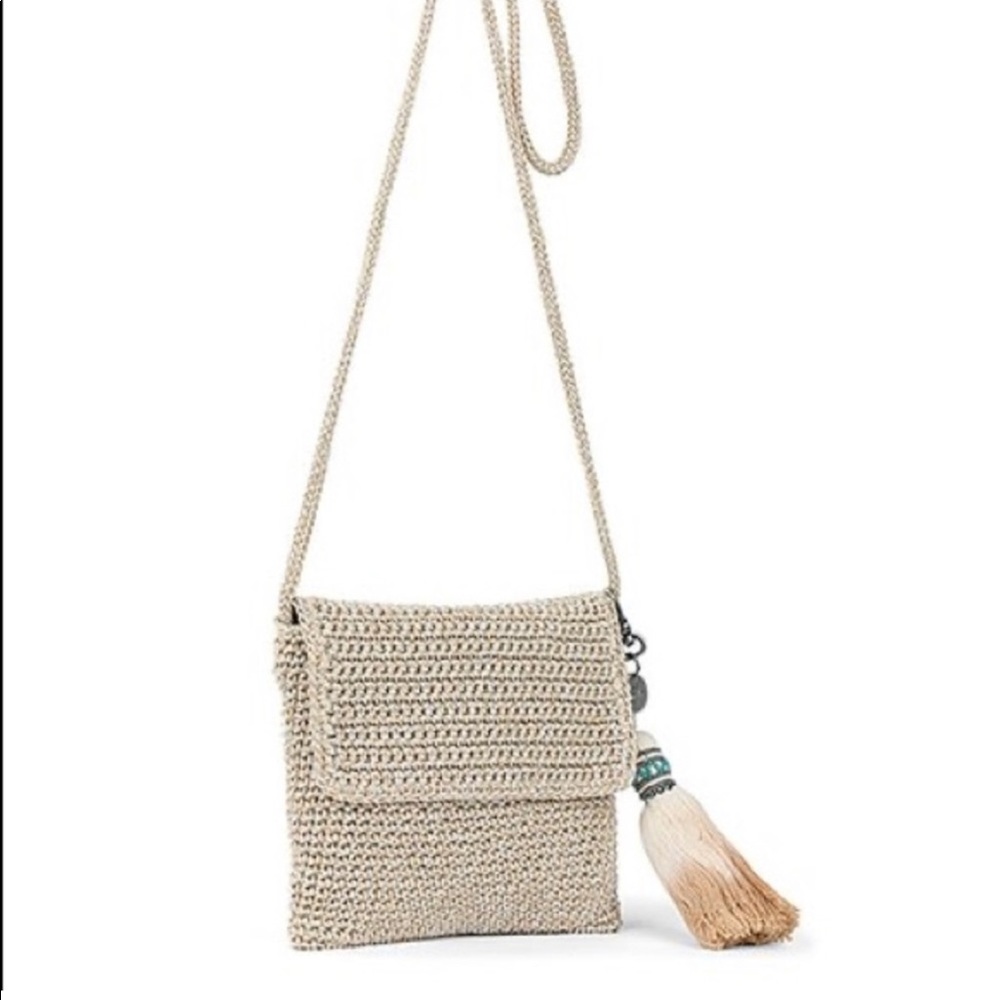 The Sak Costa Mesa crochet flap crossbody